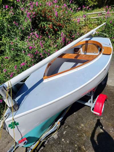Jouet Ancien Petit Voilier - Longueur 20 Cm - Hauteur 30 Cm - Bateau Miniature