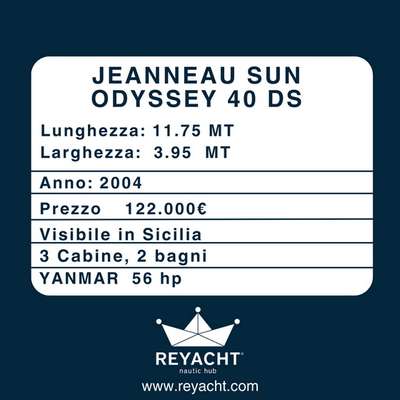 Barca a vela JEANNEAU SUN ODYSSEY 40 DS usato Italia
